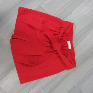 WILFRED RED SHORTS WITH BELT